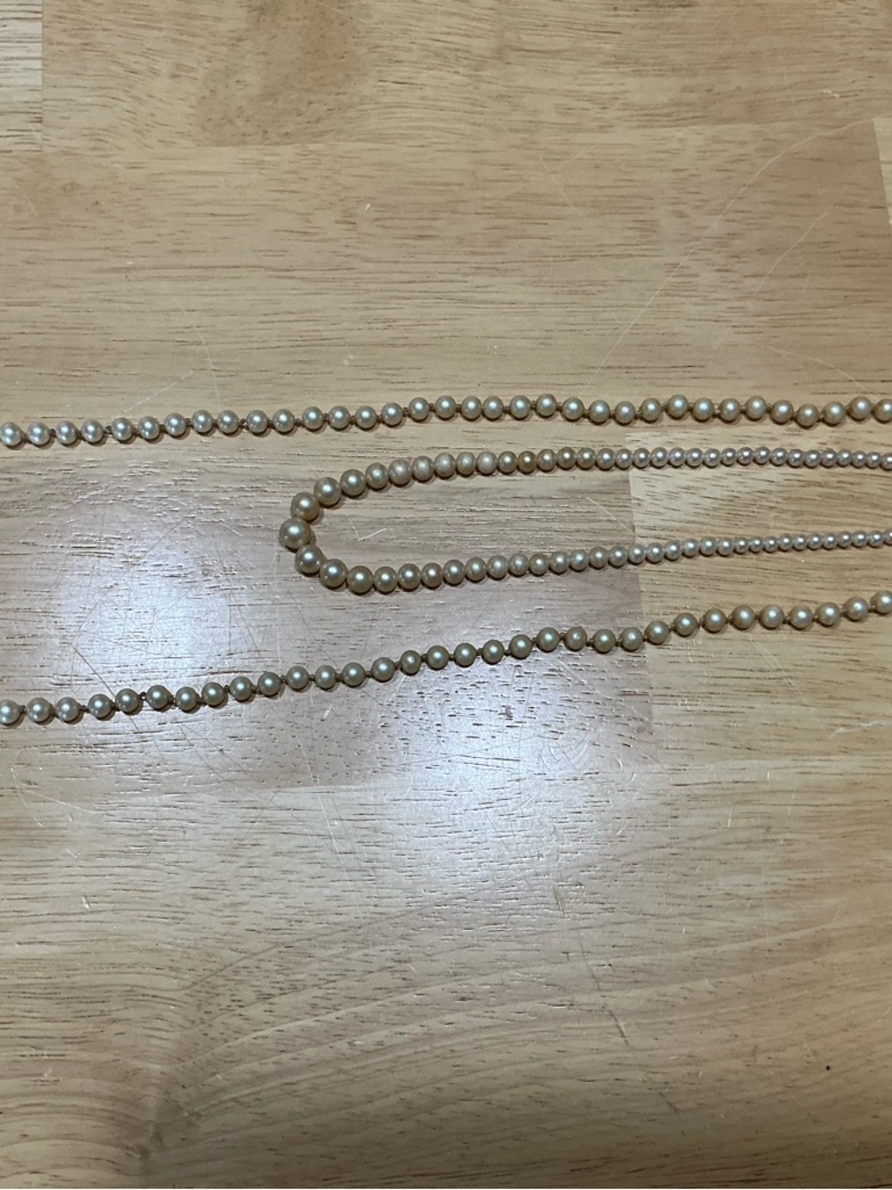 Timeless Cream Pearl Bead Necklace - Elegant Strand